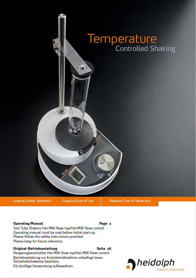 Heidolph Instruments Operation Manuals